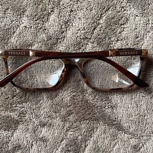 Versace Brown Tortoise Shell Eyeglasses frame